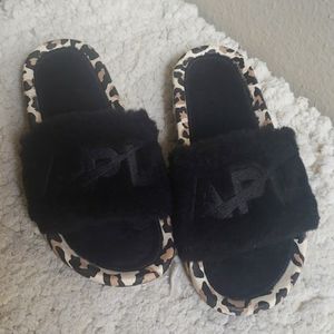 APL Shearling Slide in Leopard